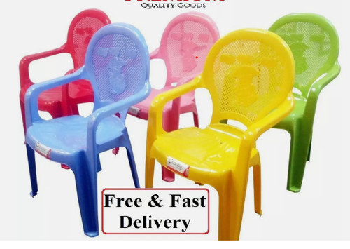 Kids plastic chairs multicolor - plastic,