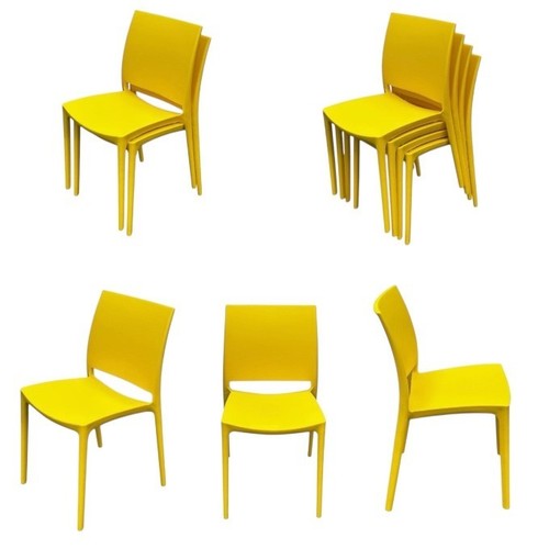 Yellow plastic stacking - yellow,