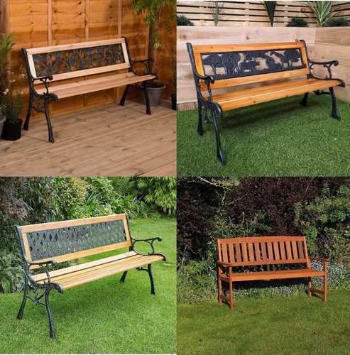 Wooden garden bench - wooden, seater